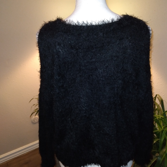 3 for $10 Black Soft Cold Shoulder Sweater - Picture 7 of 7
